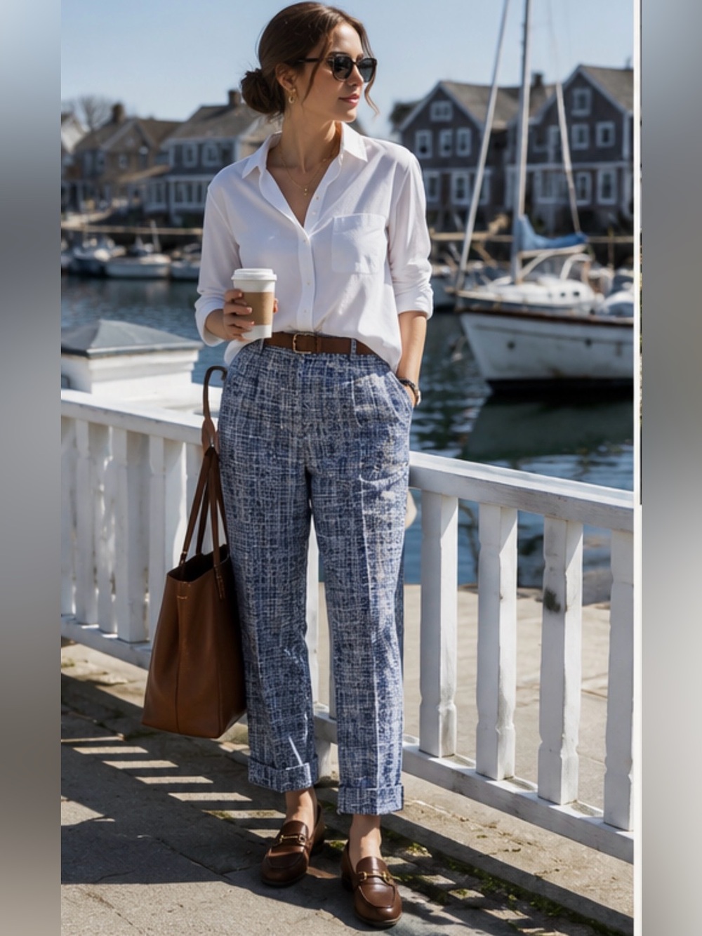 NWT Club Monaco Textured Slim Trouser Size 0 Blue Tweed Plaid Quiet Luxury Pants